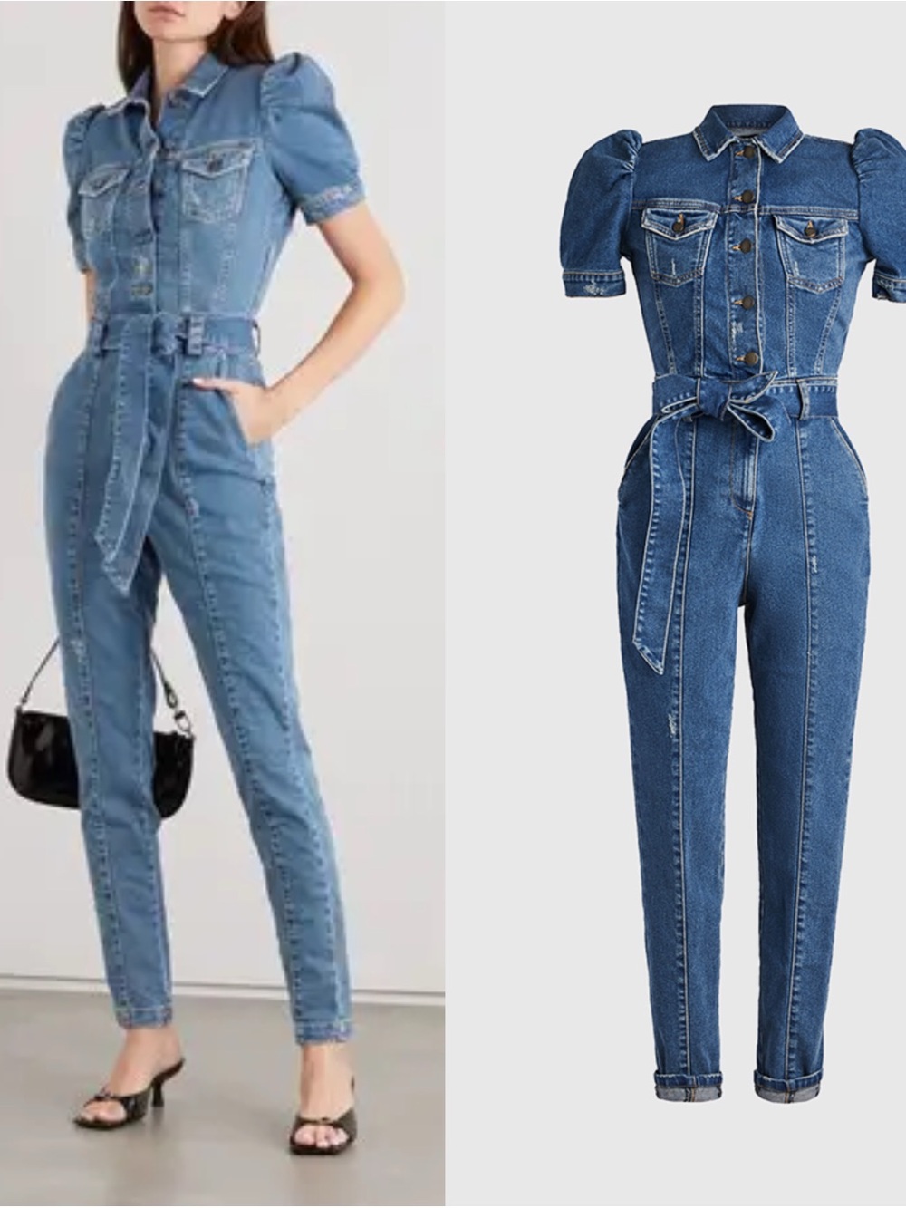 Retrofete Tori Puff Sleeve Jumpsuit XXS